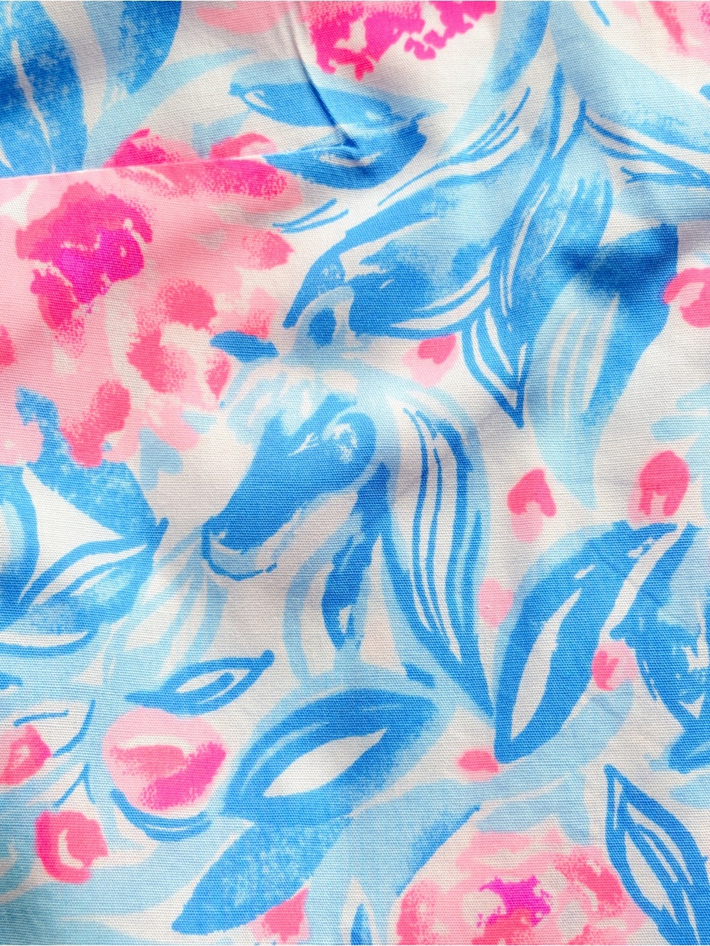 Lilly Pulitzer My Little Peony Bondi Blue Floral Hidden Horse Top Size L - Picture 5 of 10